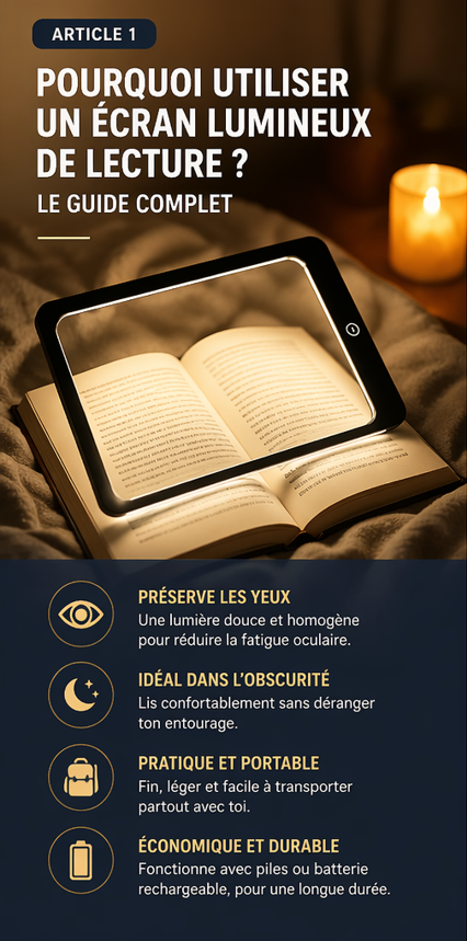 Pourquoi utiliser un écran lumineux de lecture ? Le guide complet