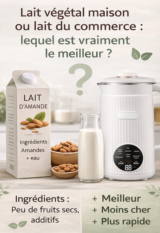 Lait végétal maison ou lait du commerce : lequel est vraiment le meilleur ?