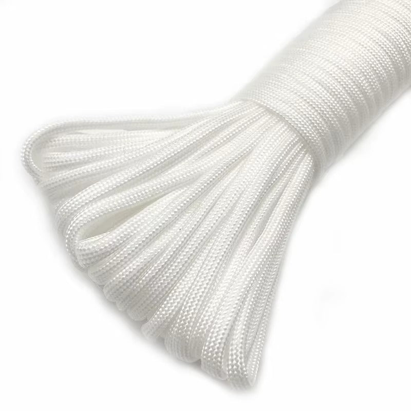 Cuerda de sujeción trenzada de poliéster para redes de camuflaje - 4 colores