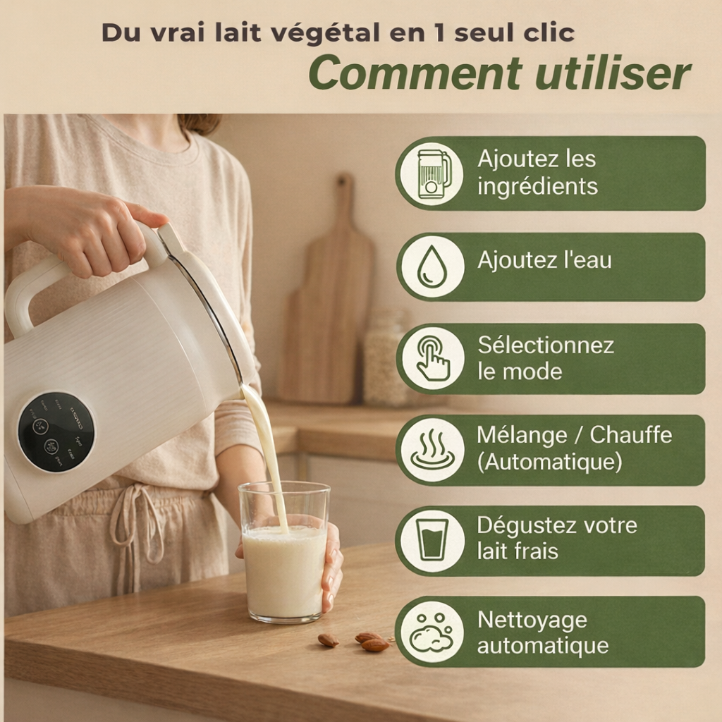 Auméa - Machine à lait végétal 8 en 1