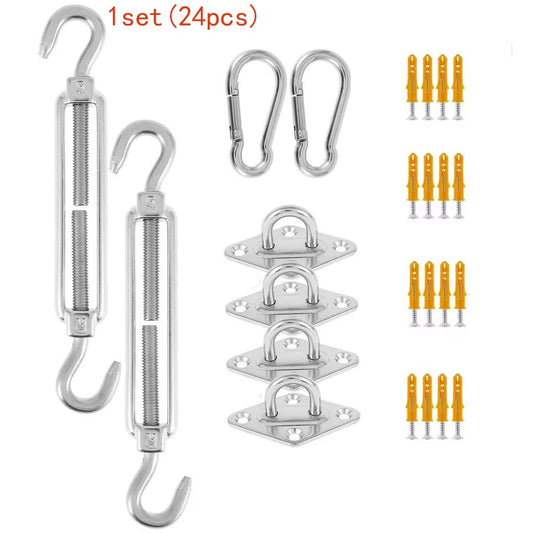 Kit de fijación para red de camuflaje - Acero inoxidable